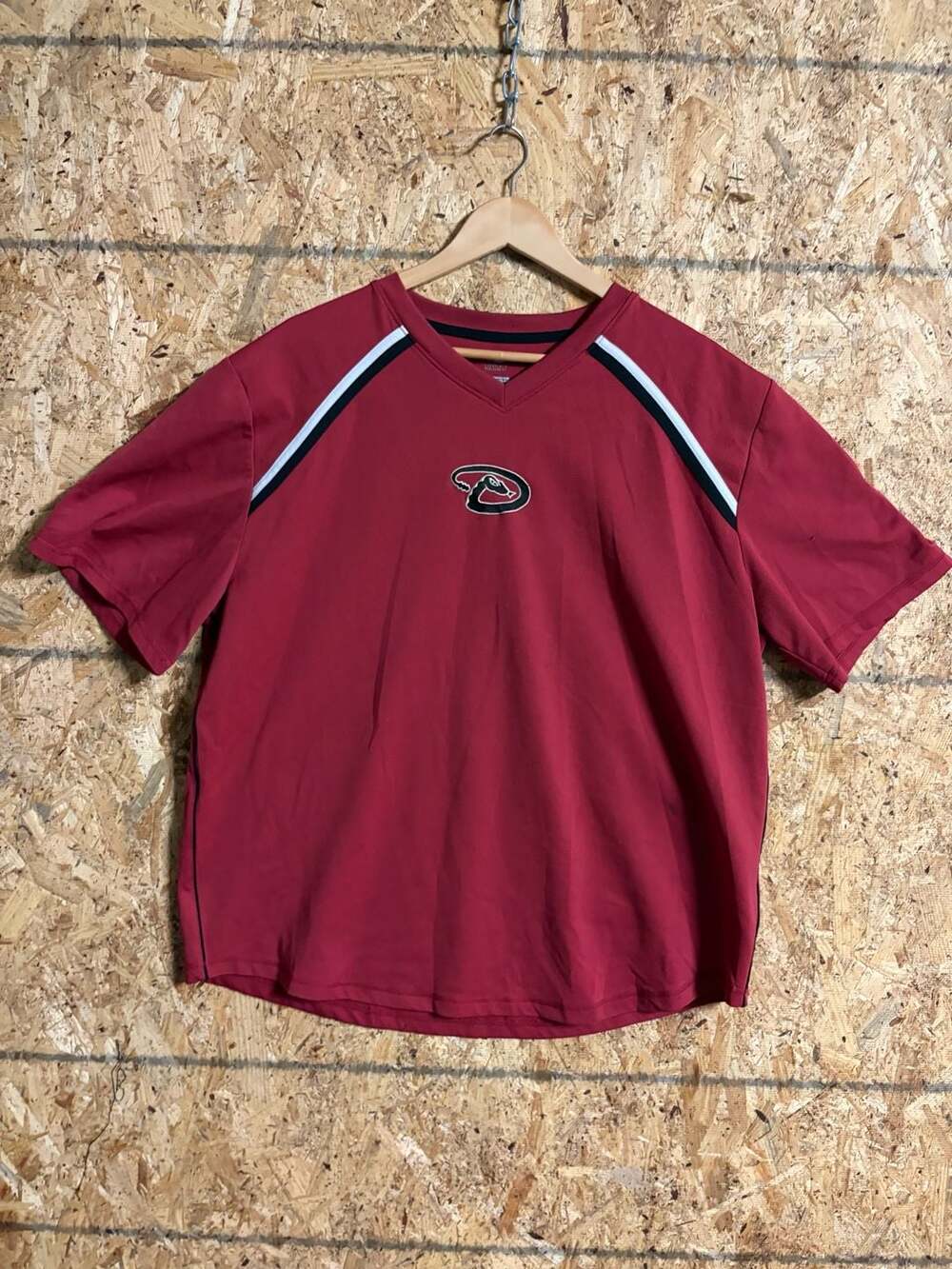 Arizona Diamondbacks Majestic Red V-Neck Performance Shirt Size XL
